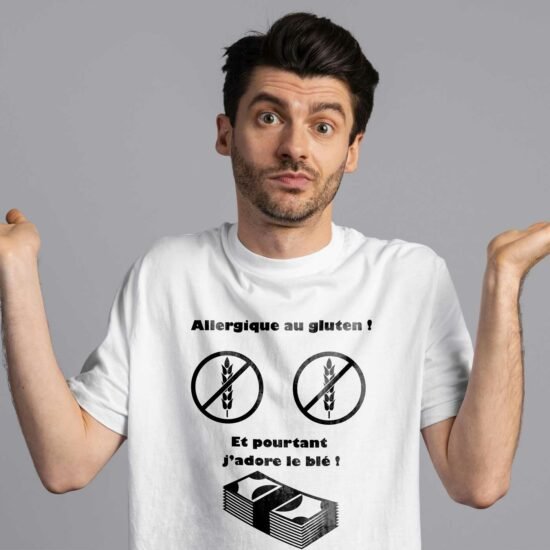 T-shirt-Homme-Allergique-au-gluten-et-pourtant-j'adore-le-blé-2