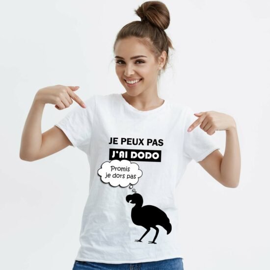 T-shirt Femme Je peux pas j'ai dodo