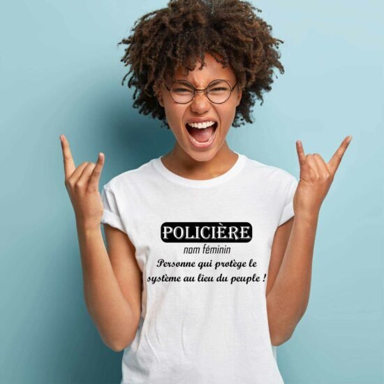 T-shirt femme Policière