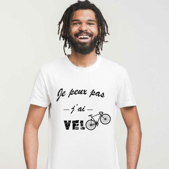 T-shirt Homme Je peux pas j'ai vélo