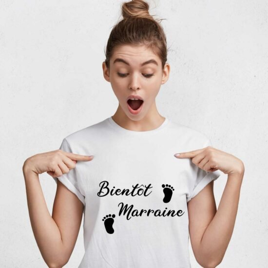 T-shirt Bientôt Marraine