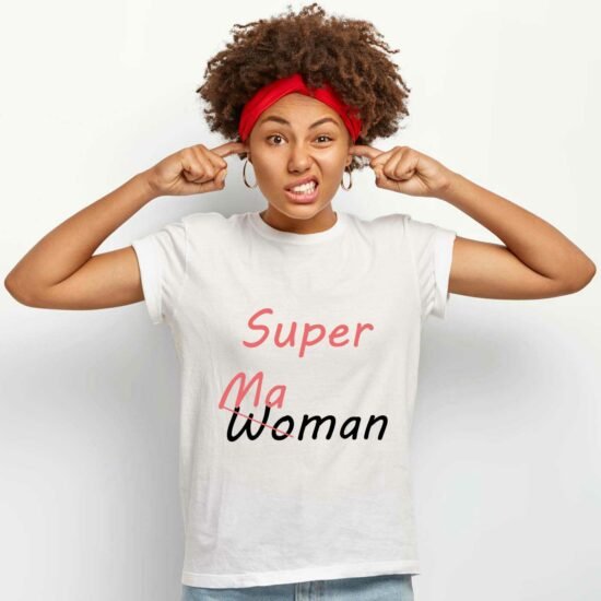 T-shirt Super Woman Super Maman