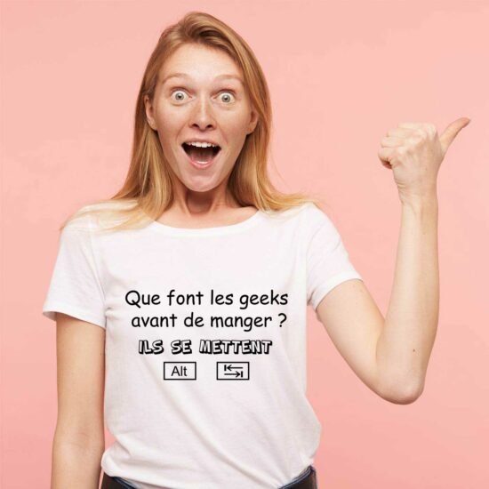 T-shirt Femme geek alt tab