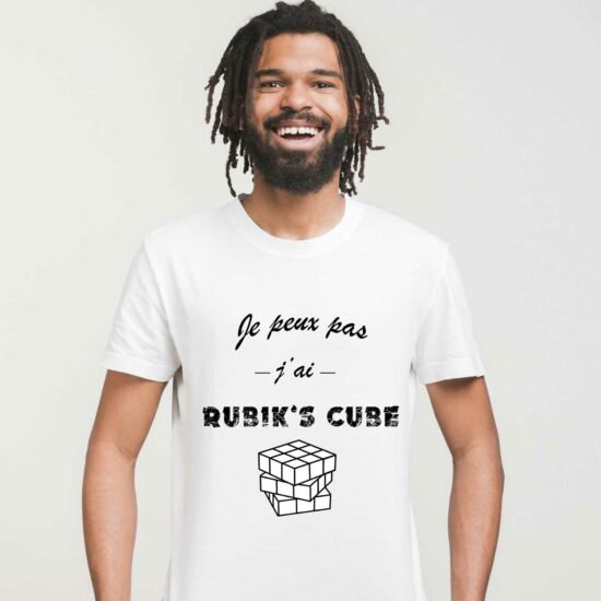 T-shirt Homme Je peux pas j'ai rubik's cube
