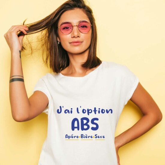 T-shirt Femme ABS Apéro Bière Sexe