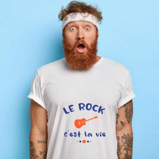 T-shirt Homme Le rock c'est la vie