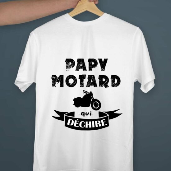 T-shirt Papy motard qui déchire